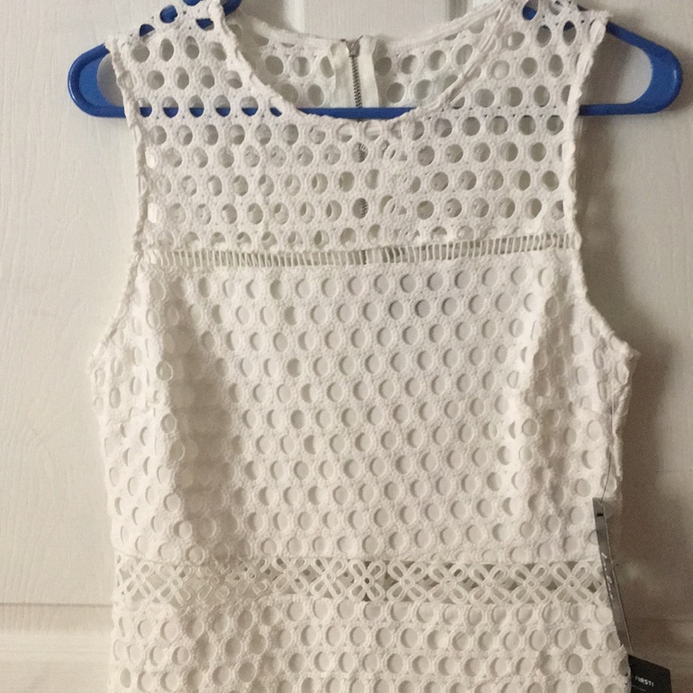 Ladies white dress size M Lulus